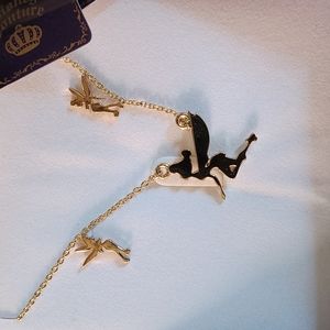 Disney Couture Tinkerbell Earrings & Necklace Set